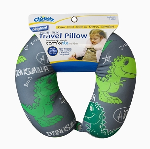 6x Cloudz Kids Microbead Travel Neck Pillow - Dinosaur